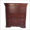 Solid Wood Maple Gentlemans Chest of Drawers