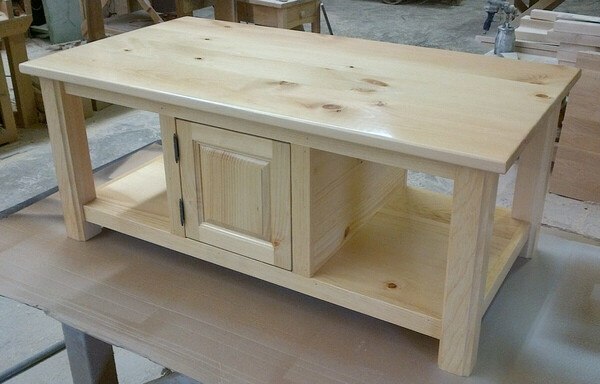 Solid Wood Pine Coffee Table 