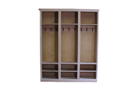 Solid Wood Maple Storage Wall Unit