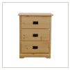 Solid Wood Pine Shaker 3 drawer dresser